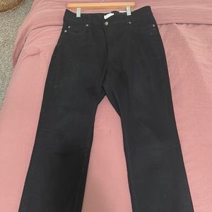 H&M womens jeans size 12 black regular